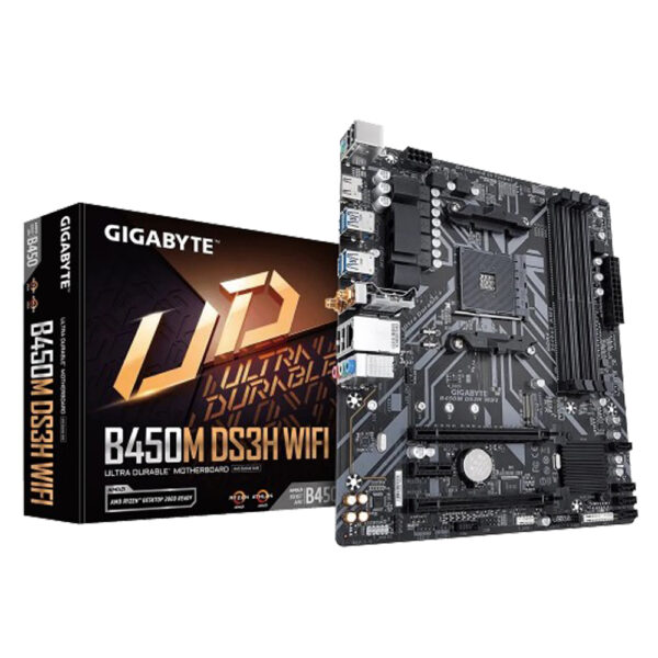 GIGABYTE B450M DS3H WIFI AM4 AMD Micro ATX Motherboard