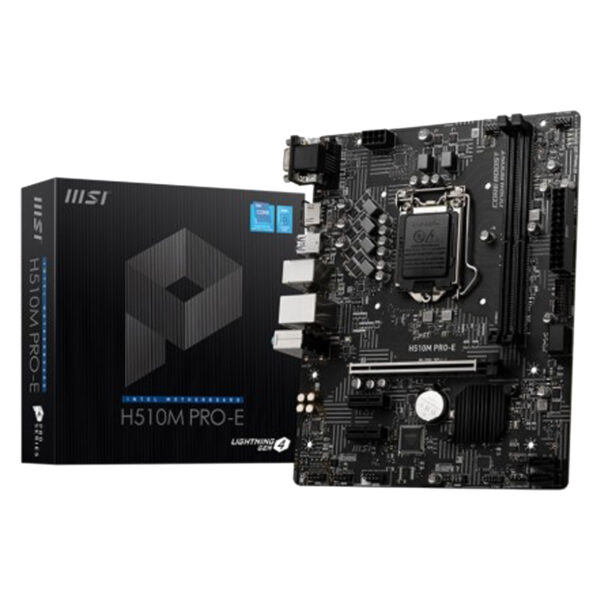 MSI H510M PRO-E Intel 10th Gen and 11th Gen Micro-ATX Motherboard