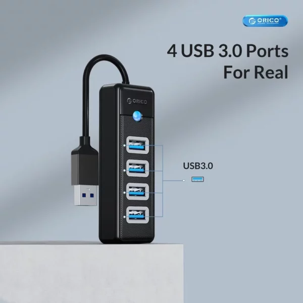 orico pw4u-u3 4 port usb-a to usb 3.0 hub